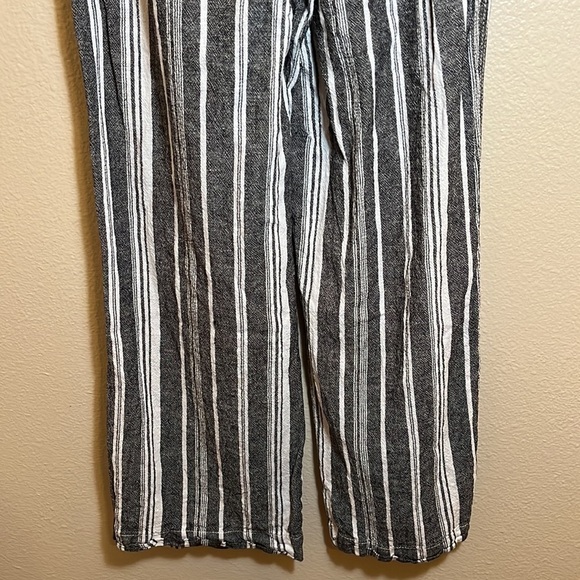 BRIGGS Straight Leg Striped Linen Blend Pant - Picture 7 of 9